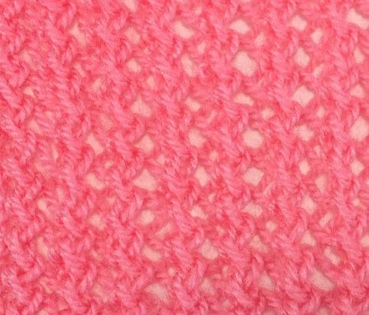 ​Knit Ridged Lace Pattern