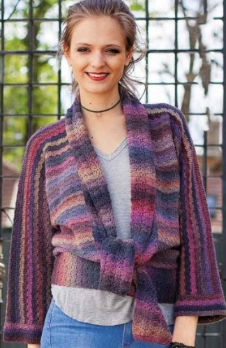 Comprehensive Guide to Crochet Pattern: Create a Beautiful Jacket with Lilac and Blue Yarn