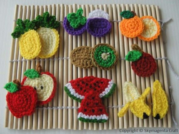 Inspiration. Crochet Fruit.