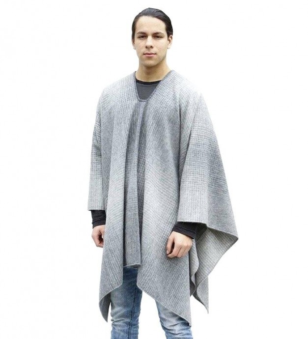 Inspiration. Men's Knit Poncho.