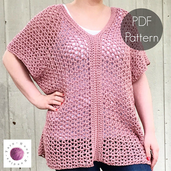 Inspiration. Crochet Plus Size Blouses.