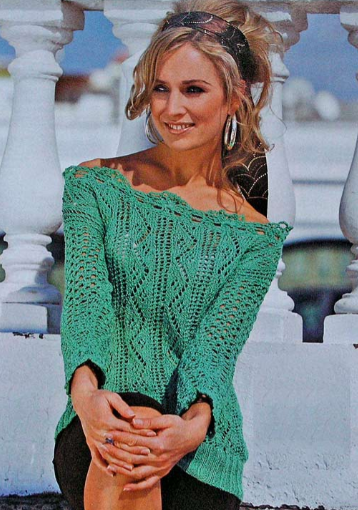 ​Green Knit Pullover