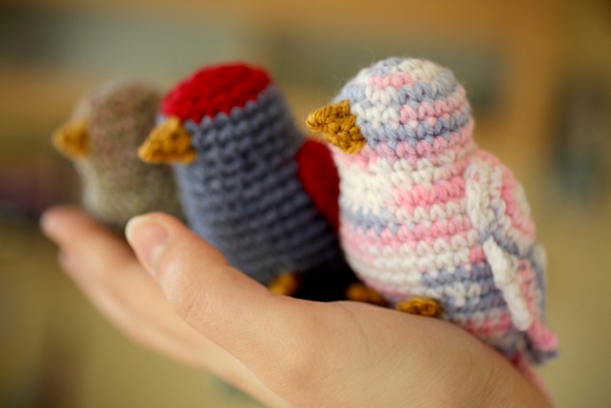 Inspiration. Amigurumi Birds.