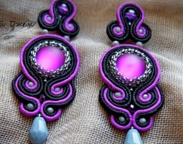 ​Soutache Evening Earrings