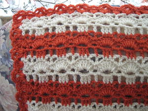 ​Coral Reef Shell Stitch Crochet Afghan