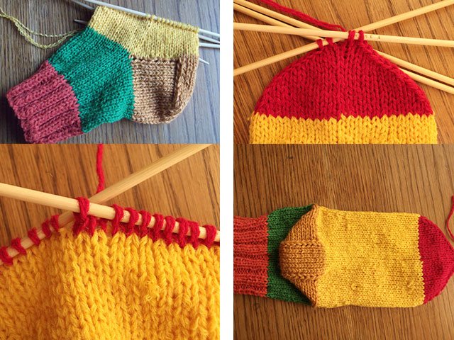 ​How to Knit Socks With Five Knitting Needles