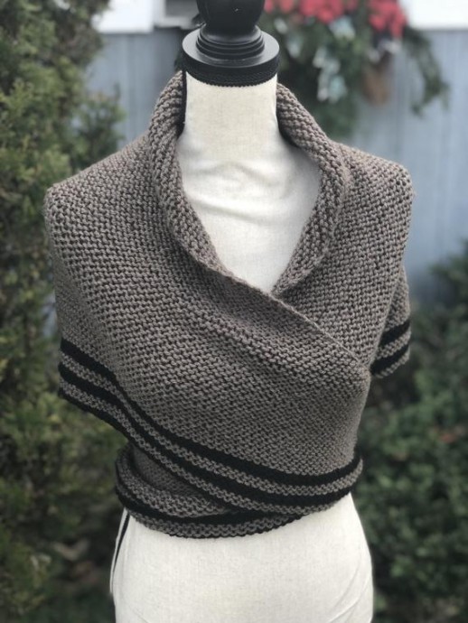 Inspiration. Knit Shawl Wrap.