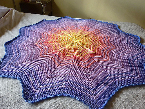 Helping our users. ​Crochet Sunrise Ripple Afghan.