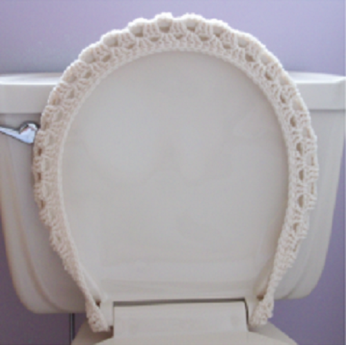 Helping our users. ​Crochet Toilet Seat Cover.