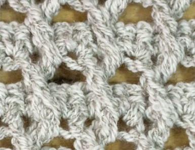 ​Crochet Crossed Ripple Pattern