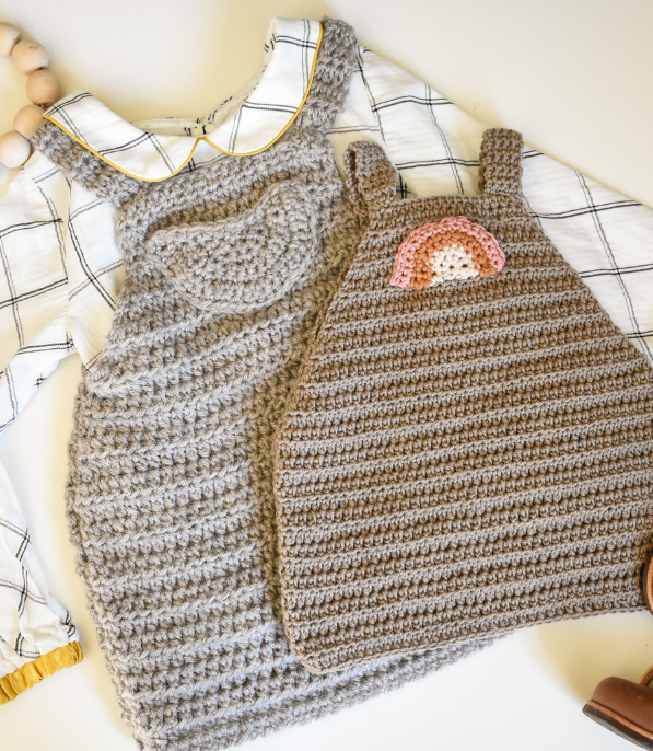 Helping our users. ​Crochet Baby Dress with Rainbow.