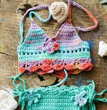 Inspiration. Crochet Baby Swimsuits.