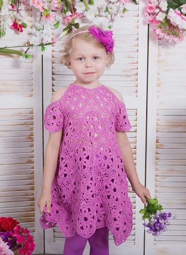 Inspiration. Crochet Dresses for Girls.