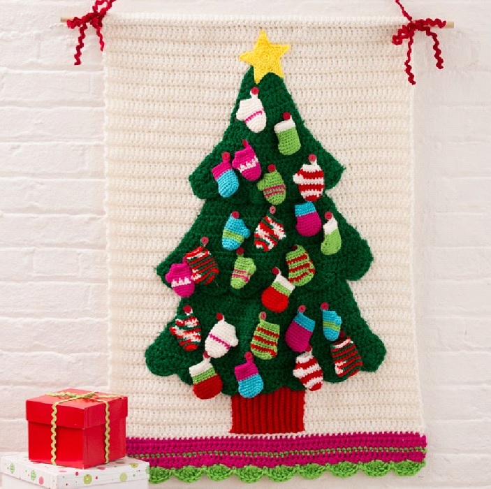 Christmas Tree Wall Hanging Knitting