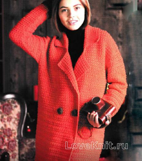 ​Crochet Red Coat