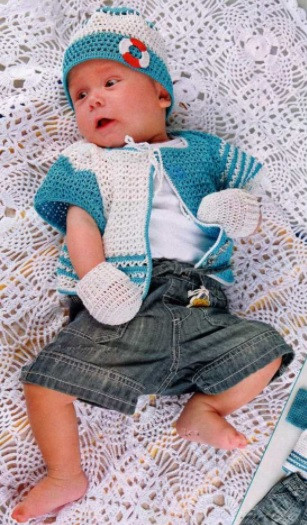 Crochet Set for Baby Boy