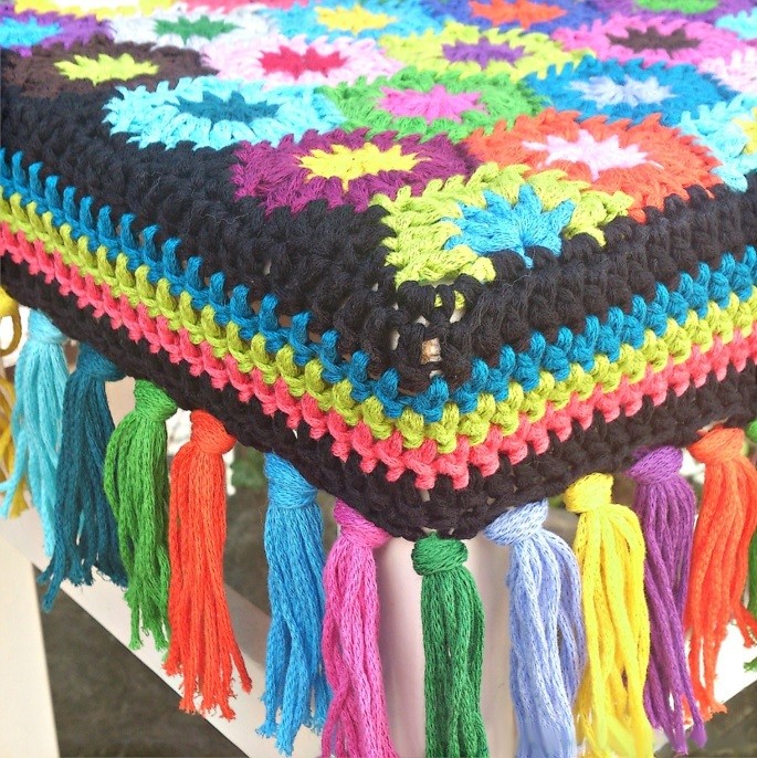 Granny Square Seat Cover Granny Square Seat Cover