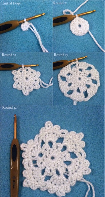 Helping our users. ​Crochet Snowflake.