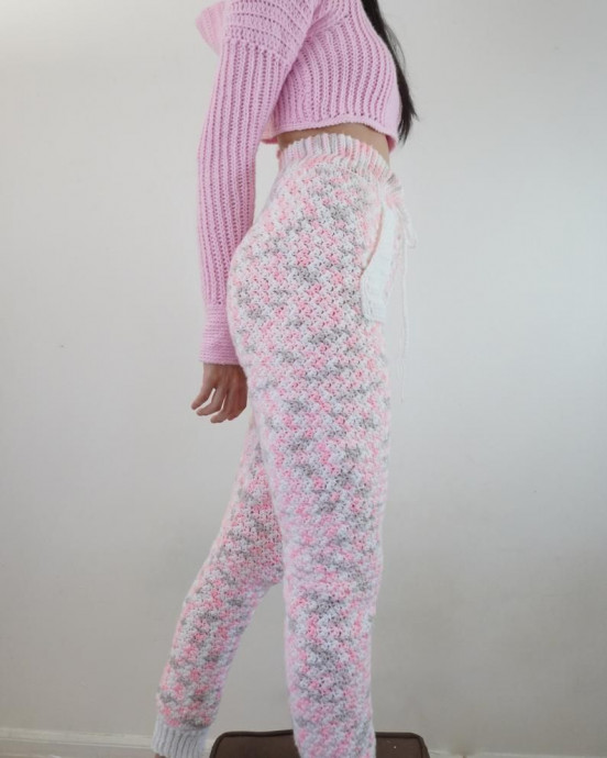 Inspiration. Crochet Pants.