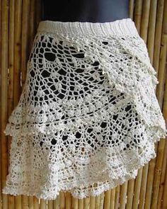 Inspiration. Crochet Skirts.