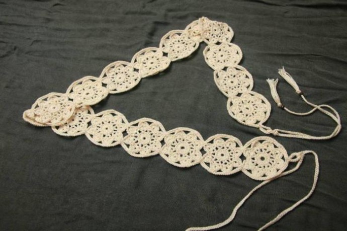 Relief Crochet Belt Relief Crochet Belt