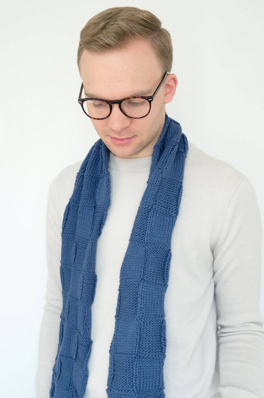 ​Basket Weave Scarf Knitting Pattern