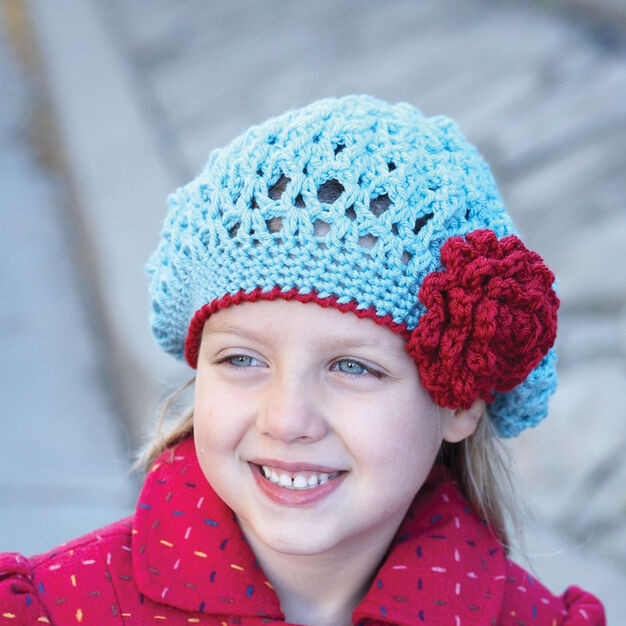 ​Crochet Blossom Hat for Girl