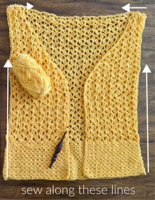 ​Crochet Cardigan for Different Sizes