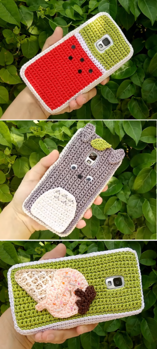 Inspiration. Crochet Phone Cases.