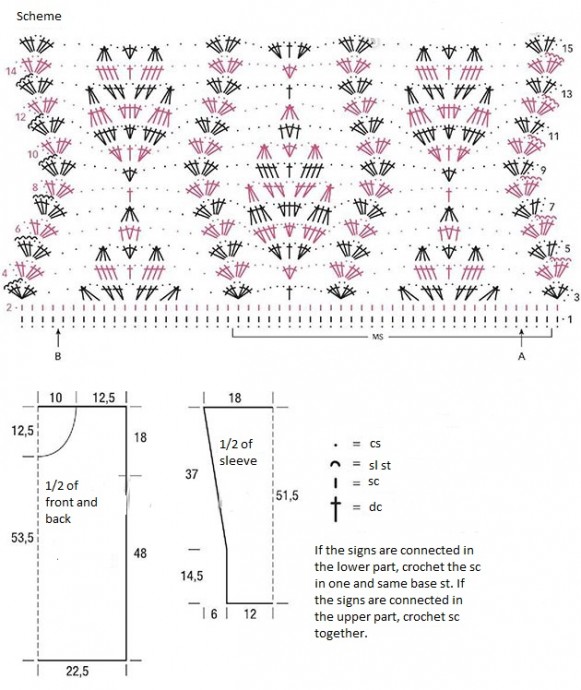 Complete Crochet Instructions for Stylish S Size Sweater with Donita and Sandy Yarn Complete Crochet Instructions for Stylish S Size Sweater with Donita and Sandy Yarn