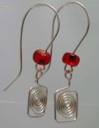 ​Wire "Maze" Earrings