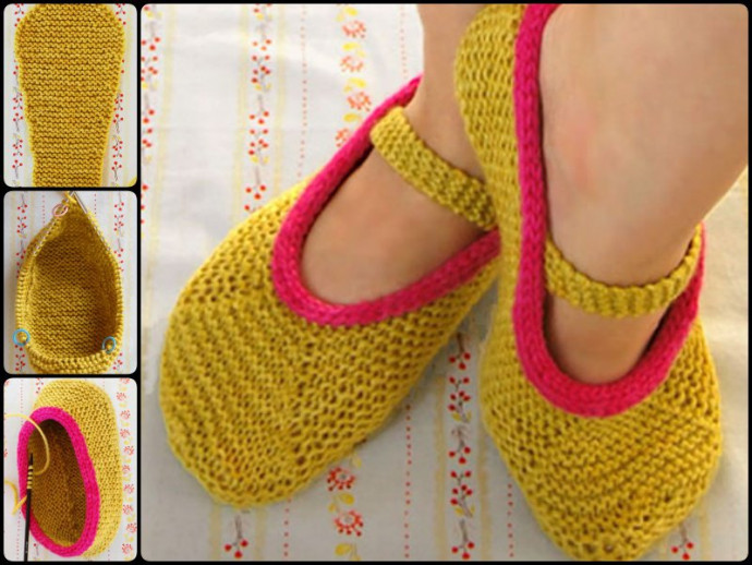 Inspiration. Knit Slippers.