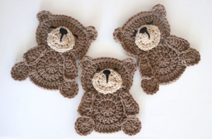 Helping our users. ​Crochet Teddy Bear Applique.