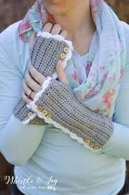 Inspiration. Crochet Fingerless Mittens.