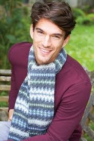 Inspiration. Knit Men's Scarves.