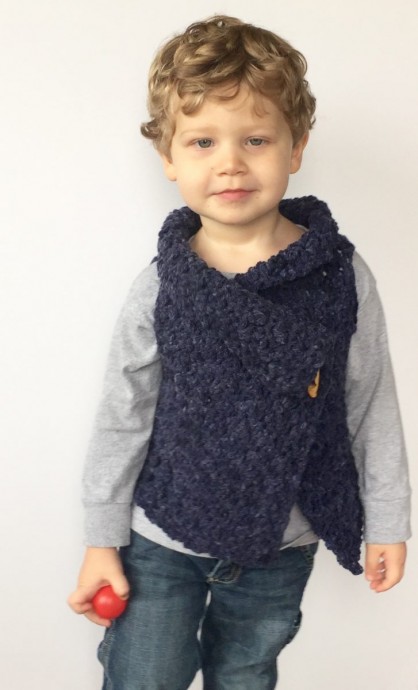 Inspiration. Crochet Kid Vests.