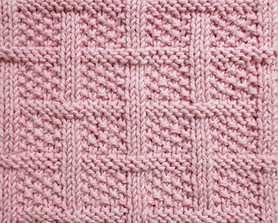 Knit Squares Pattern