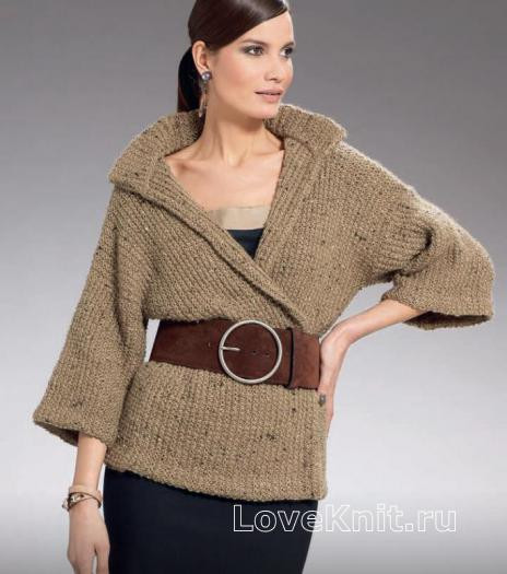 ​Knit Jacket with Wide Sleeves