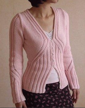 ​Peach Knit Jacket