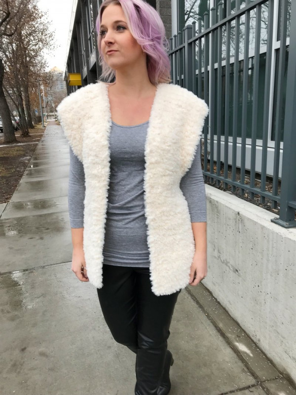 Faux fur vest