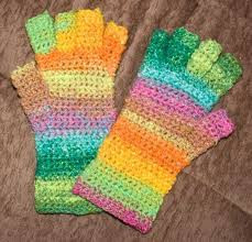 Rainbow gloves