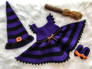 Crochet witch hat