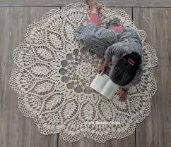 Crochet Rug in Girl's Room