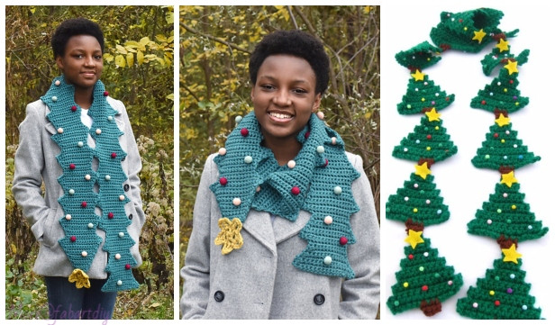 Christmas Tree Scarf