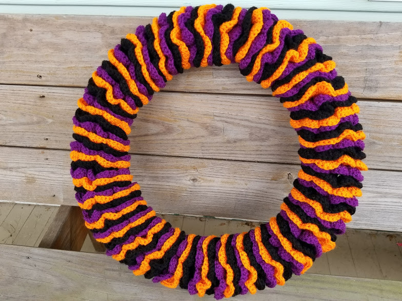 Crochet Halloween Wreath