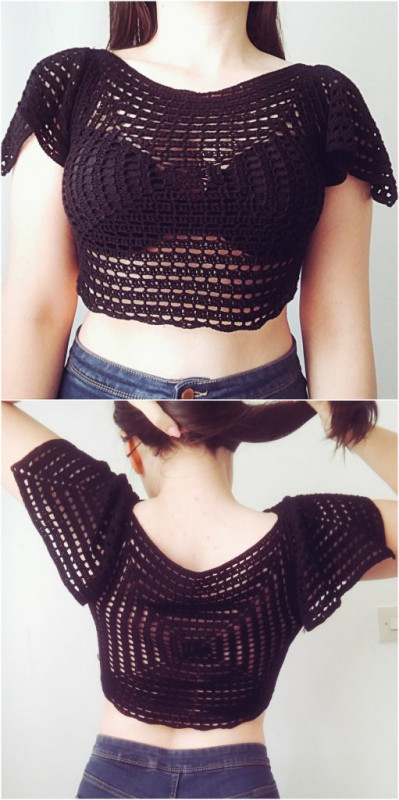 Crochet crop top