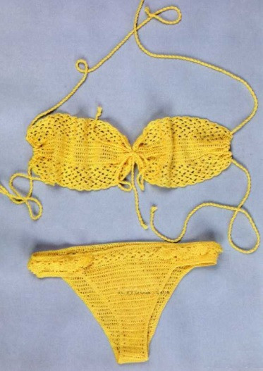 Bright crochet swimsuit