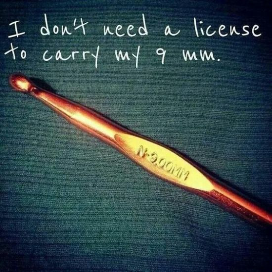 You&#039;re a crocheter, if....