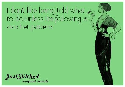 You&#039;re a crocheter, if....