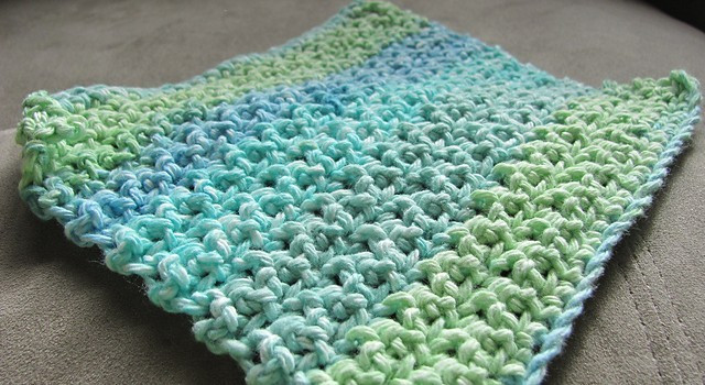 Simple Crochet Dishcloth